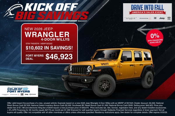 New 2026 Jeep Wrangler 4-Door Willys
